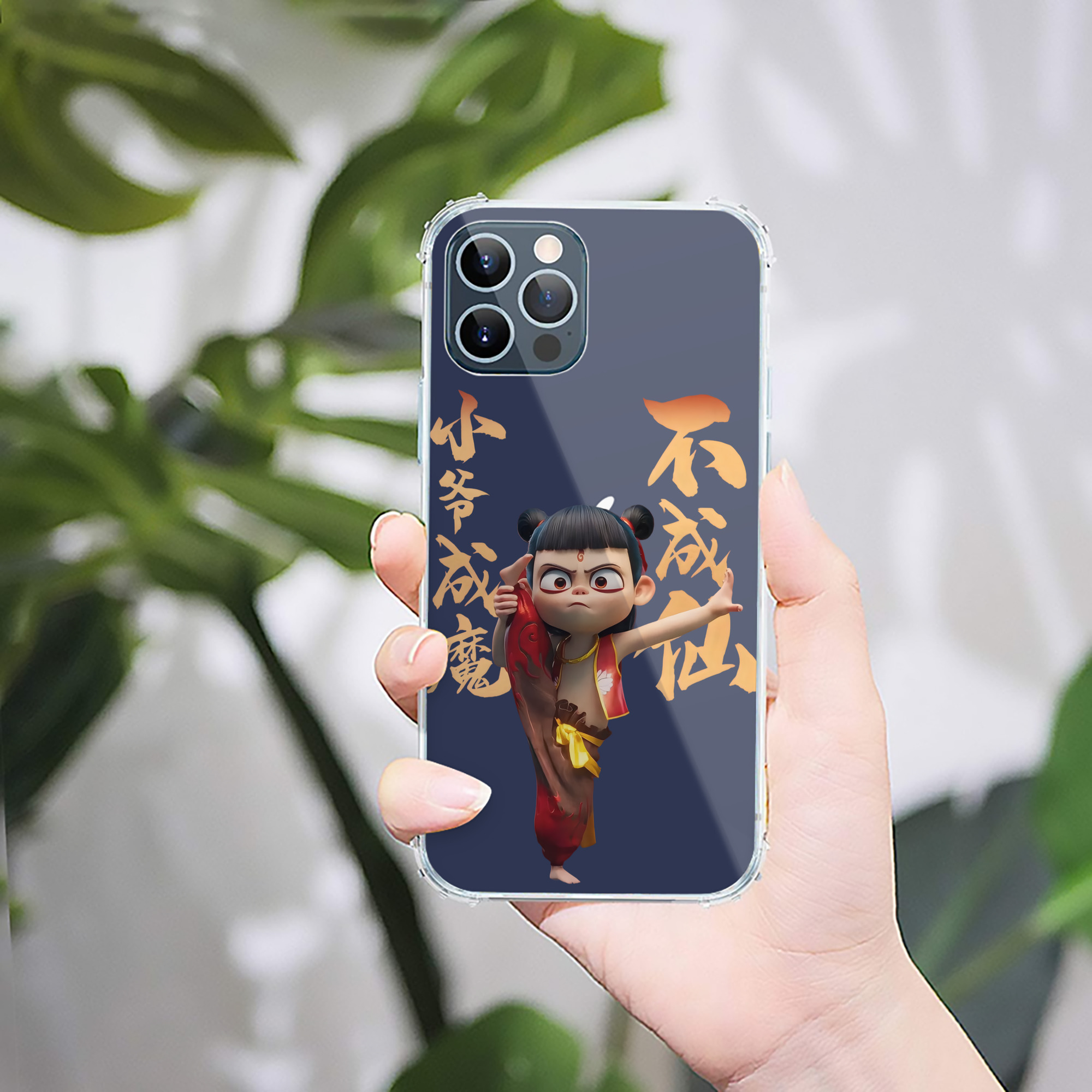 （画像用） Ne Zha 2 ナタ 魔童の大暴れ 【iPhone 12シリーズ対応】透明スマホケース（クリアソフトケース）